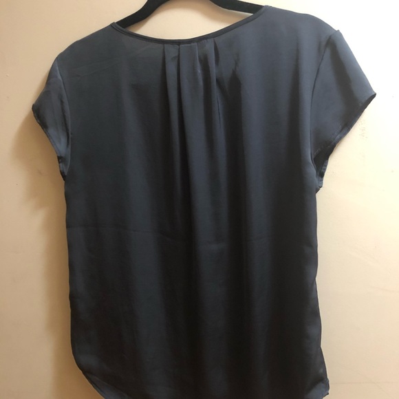 H & M Conscious silky top dark gray size 8 - Picture 3 of 6